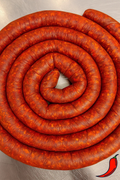 Chakalaka Boerewors sausage, kosher South African boerewors with chakalaka spices, grilled and ready to serve