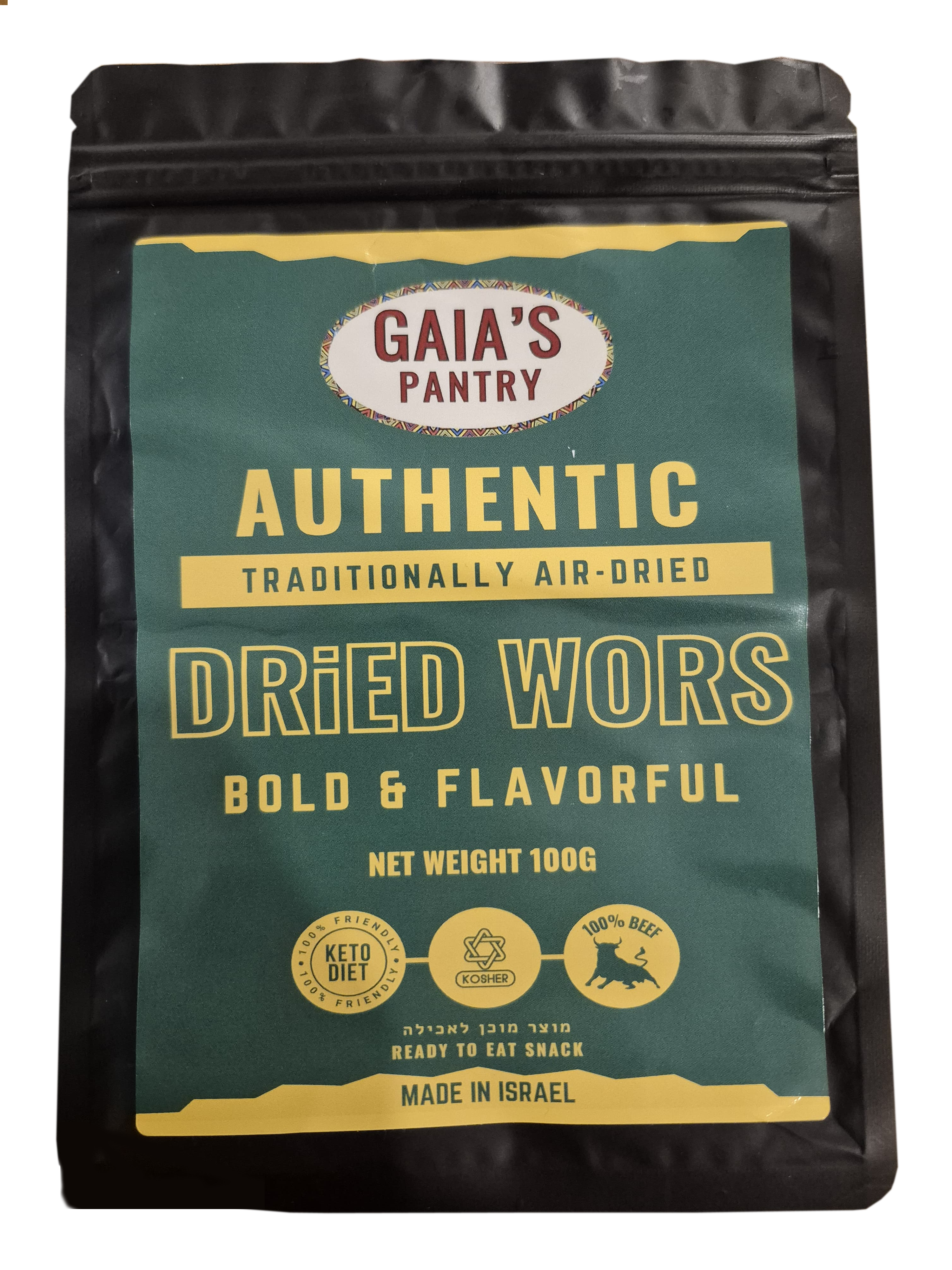 Authentic South African Dried Wors kosher from Gaia's Pantry